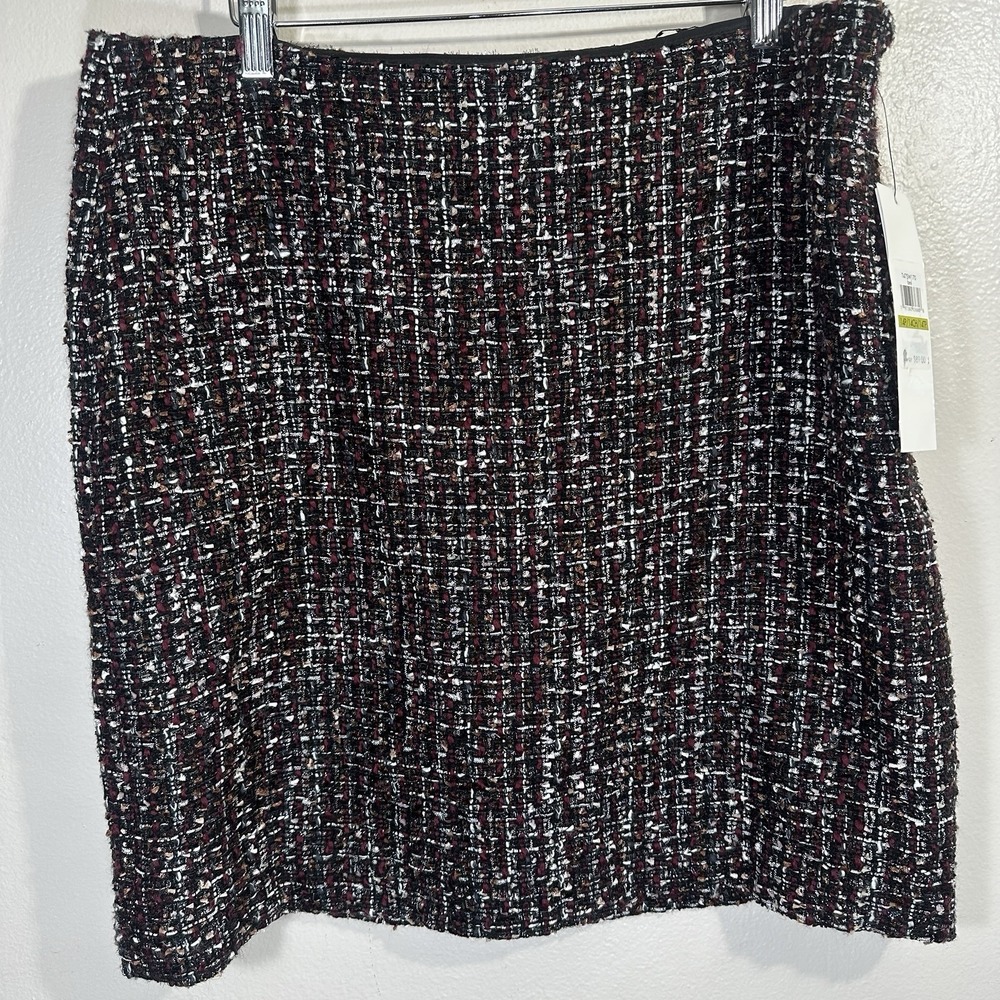 Calvin Klein Women's 14P Skirt‎ Tweed Mini Pencil